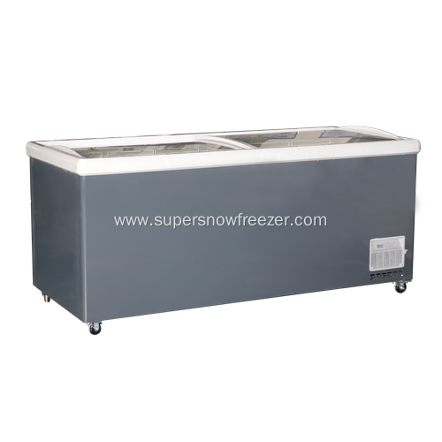 convenience store European large volume deep chest freezer